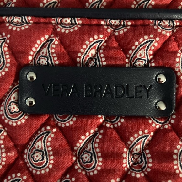 Vera Bradley Red and Black Paisley Women's Purse - Picture 7 of 10